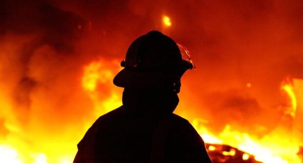 آتش سوزی در بازاری در جمهوری آذربایجان